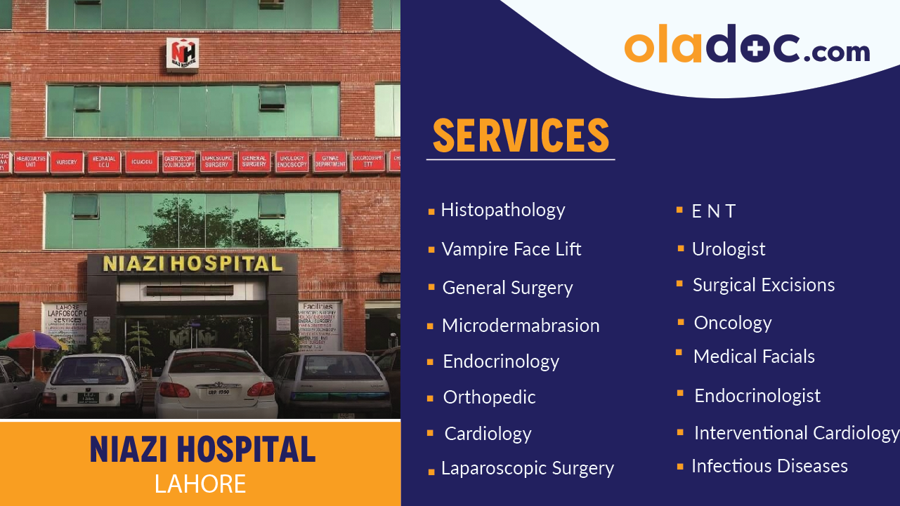 Services Offered by Niazi Hospital Lahore